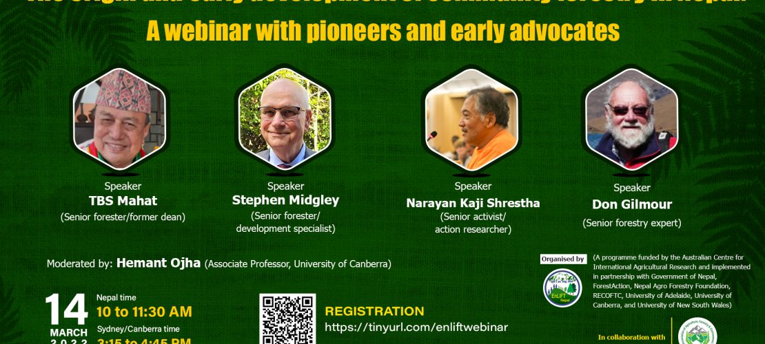 The origin and early development of community forestry in Nepal: A webinar with pioneers and early advocates